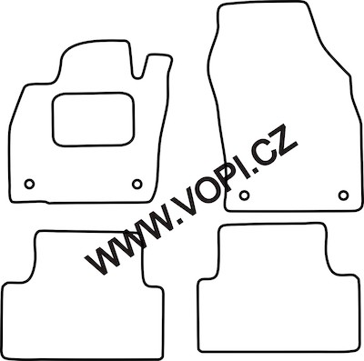 Autokoberce VW T-Cross 2018 -> Colorfit (4992)